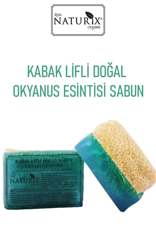 Naturix Natural Pumpkin Fiber Ocean Breeze Soap