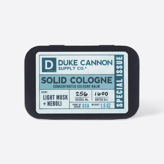 Duke Cannon Solid Cologne - Light Musk + Neroli