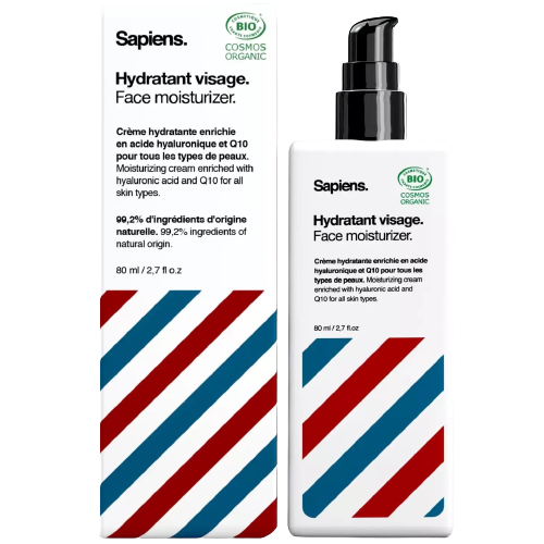 Sapiens Organic Face & Beard Moisturizing Cream 80ml