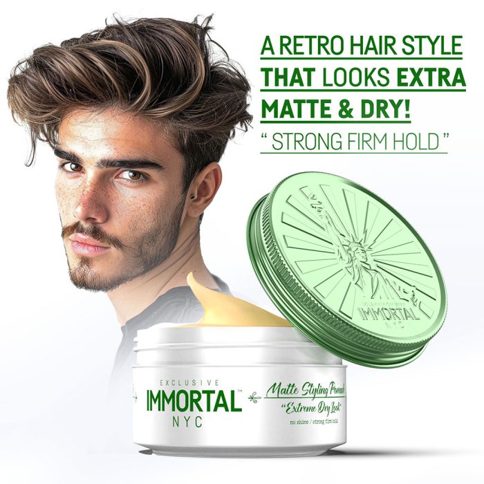 Immortal NYC Matte Pomade Extreme Dry Look