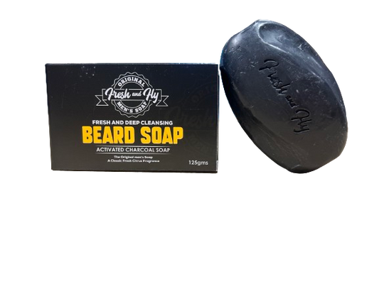 Fresh and Fly Beard Bar Activiated Charcoal Soap 125gms