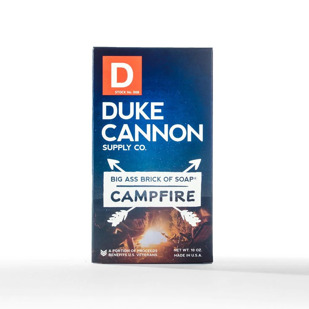 Duke Cannon Big Ass Brick of Soap for Men - Campfire - Fresh Cut Hickory